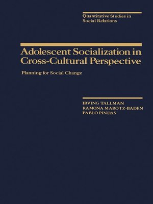 cover image of Adolescent Socialization in Cross-Cultural Perspective